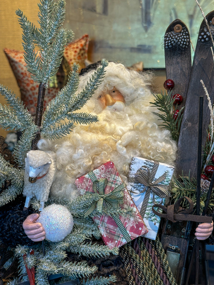 Black & Brown Persian Lamb Santa