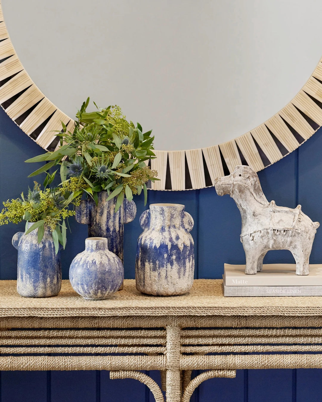 Paros Vase in Blue (4 Sizes Available)