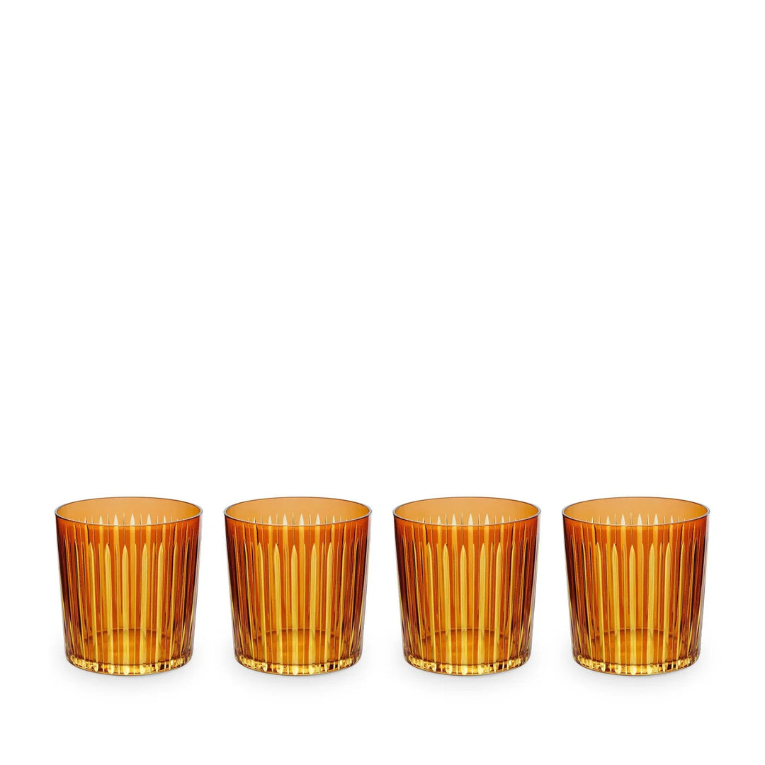 Prism Double Old Fashioned Glass in Amber