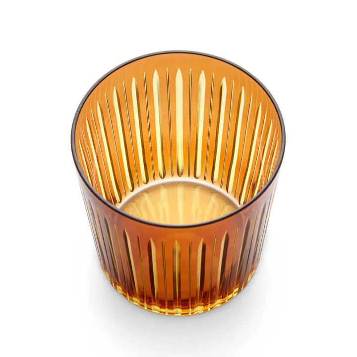 Prism Double Old Fashioned Glass in Amber