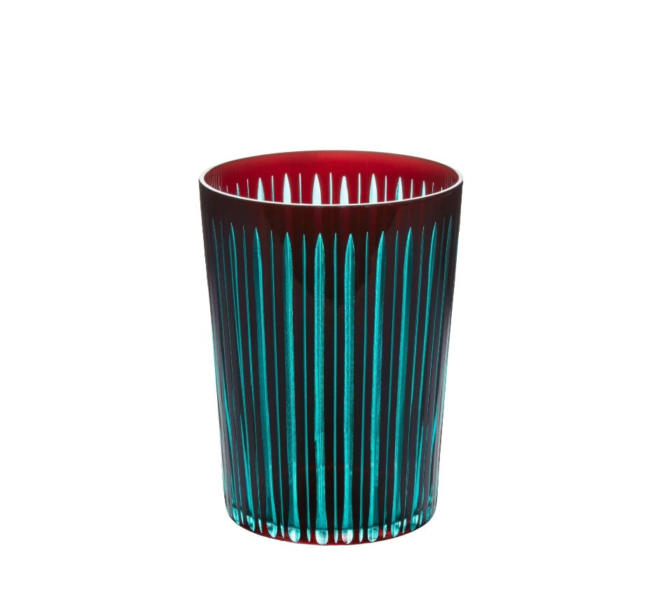 Prism Highball Glass in Bordeaux