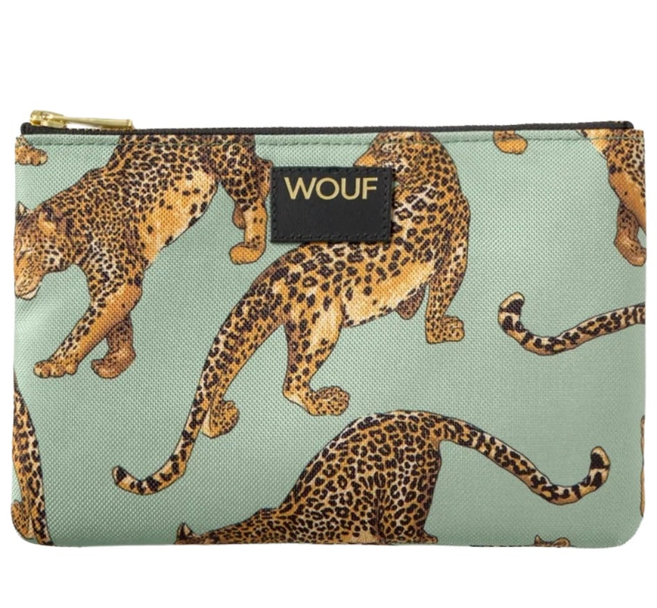 Emerald Leopard Pouch