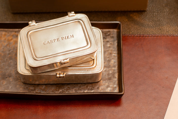 "Carpe Diem" Pewter Box