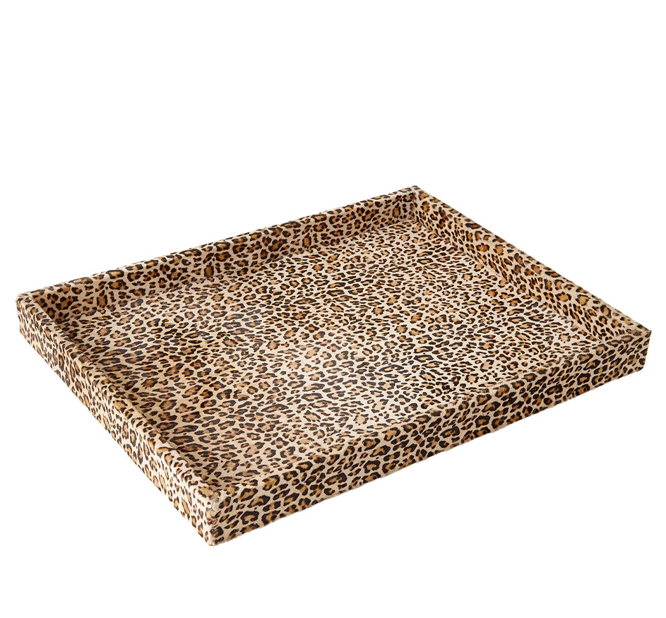 Cheetah Hair-On-Hide Tray