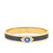 Evil Eye Sparkle Button Midnight & Gold Bangle