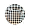 Black Gingham Melamine Dinnerware Collection