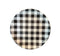 Black Gingham Melamine Dinnerware Collection