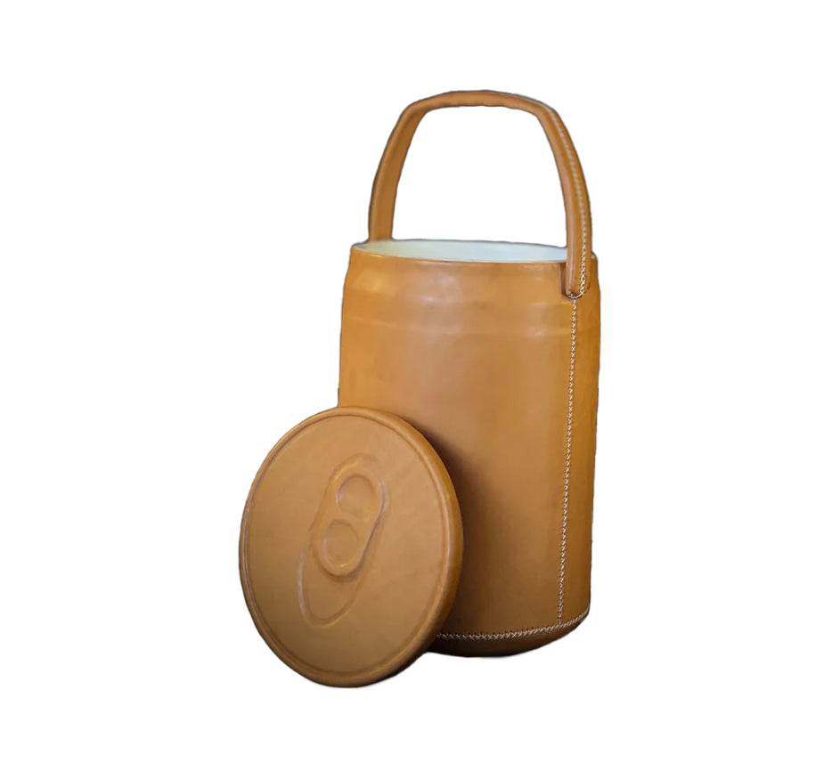 Leather Latita Can Cooler