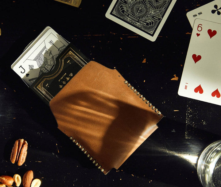 Playing Cards w/Leather Case