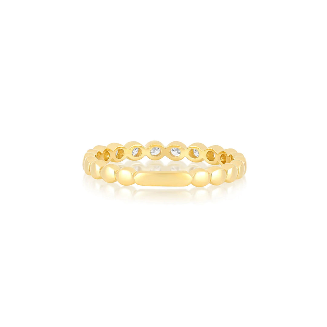 Diamond Bezel Stacking Ring