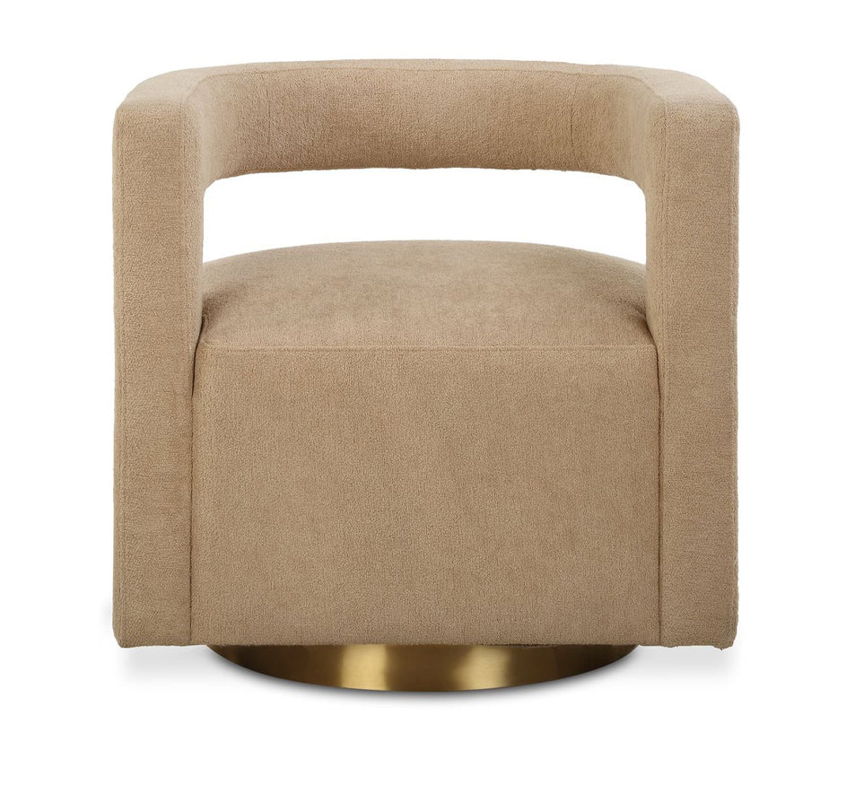 Grounded Swivel Accent Chair