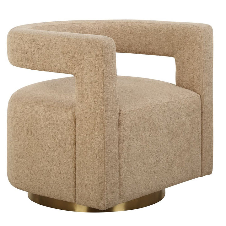 Grounded Swivel Accent Chair