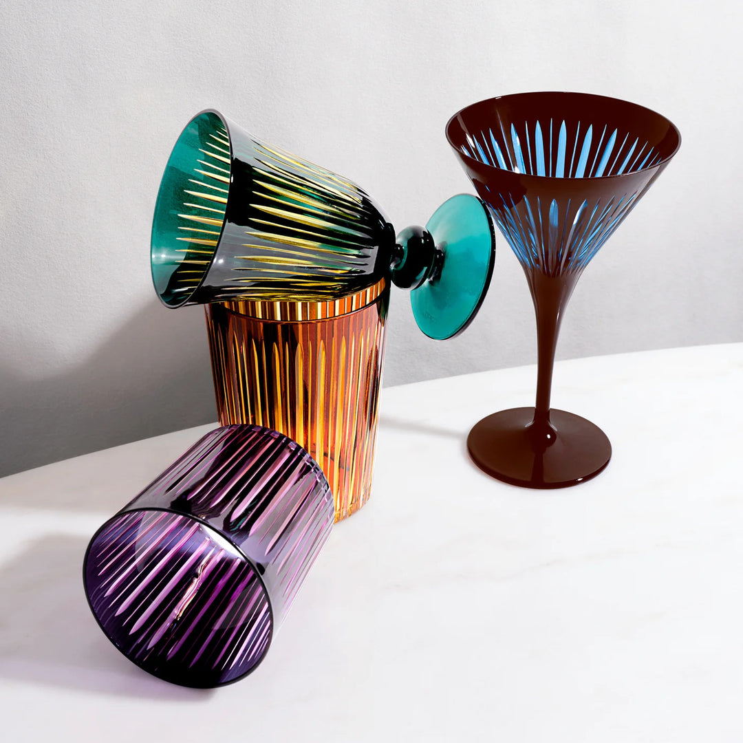 Prism Wine Glass in Bordeaux