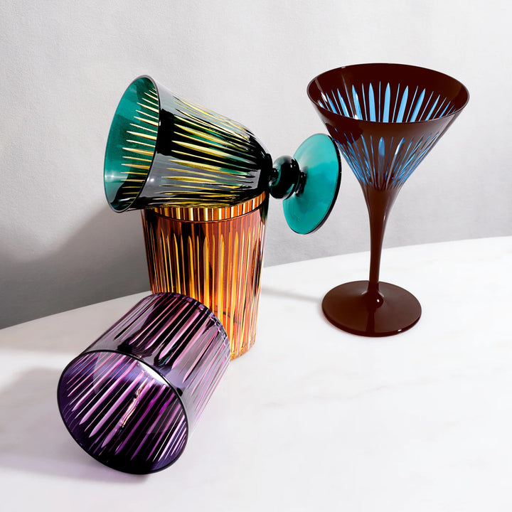 Prism Wine Glass in Bordeaux