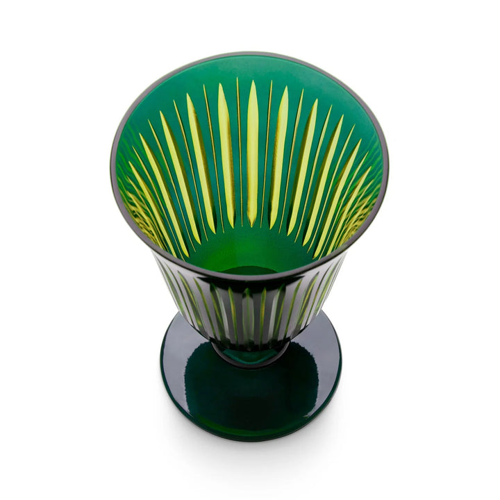 Prism Wine Glass in Green