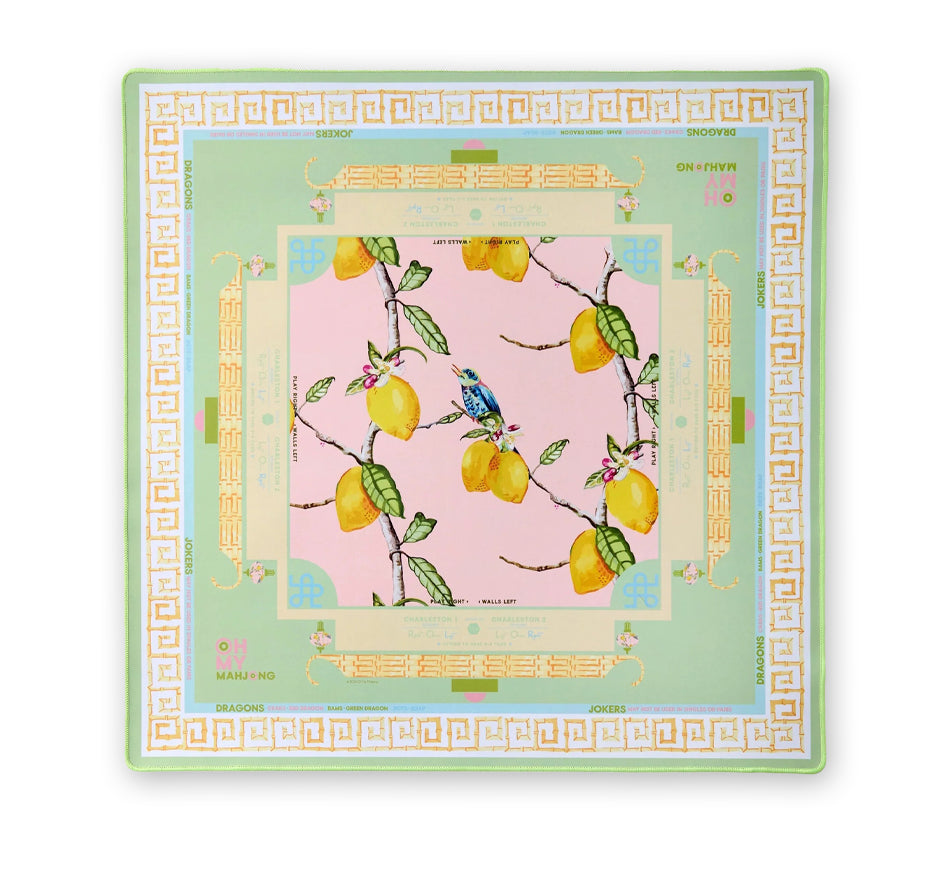 Citrus Songbird Mahjong Mat