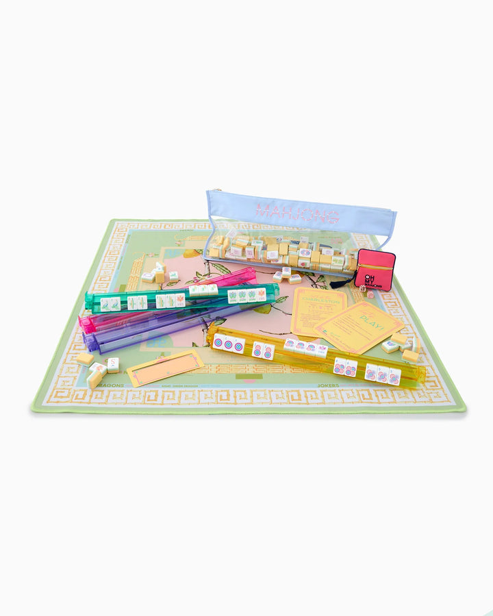 Citrus Songbird Mahjong Mat