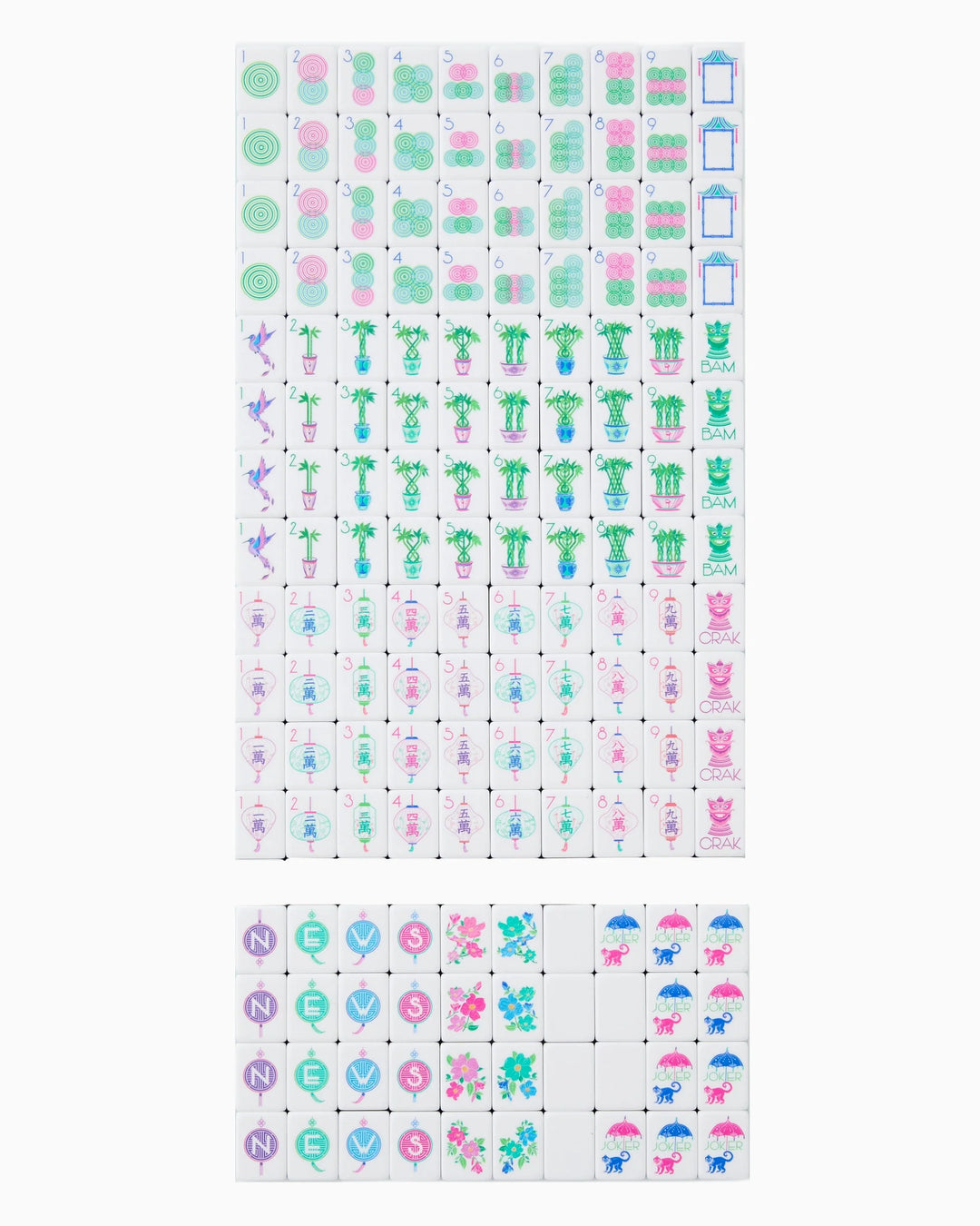 Jasmine Mahjong Tile Set