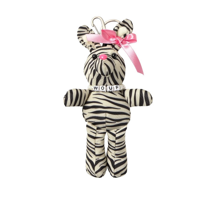 Bag Charm - Zebra Hit Rabbit