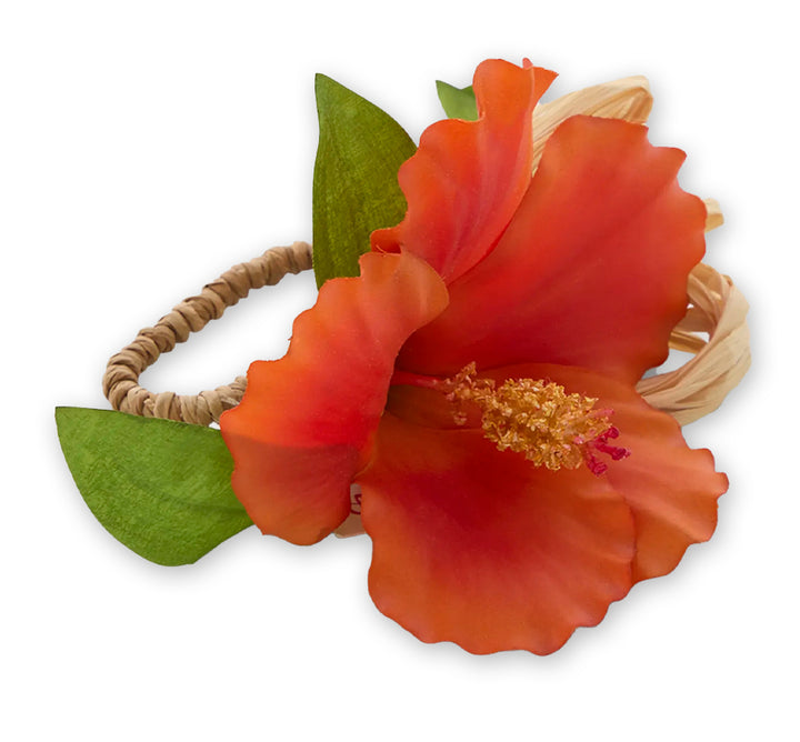 Hibiscus Spray Napkin Ring