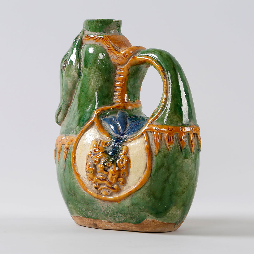Horse Shaped Vase with 3 Glazes