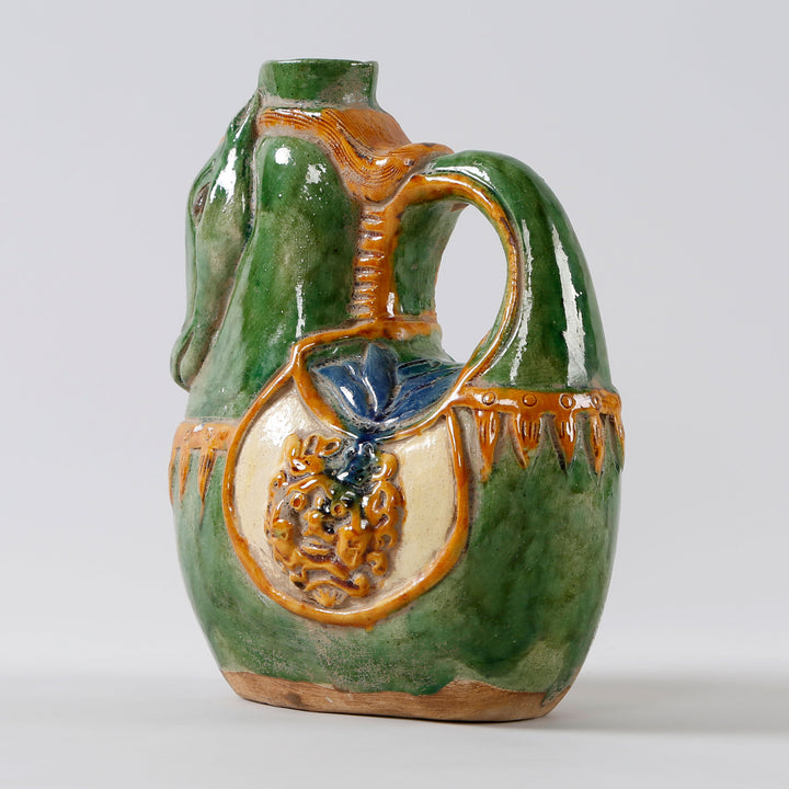 Horse Shaped Vase with 3 Glazes