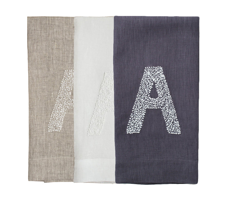 Twig Monogrammed Guest Towel (3 Colors Available)