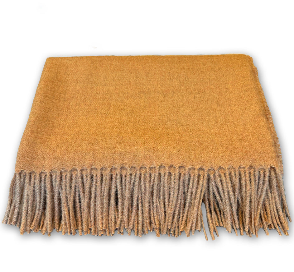 Baby Alpaca Throw with Fringe