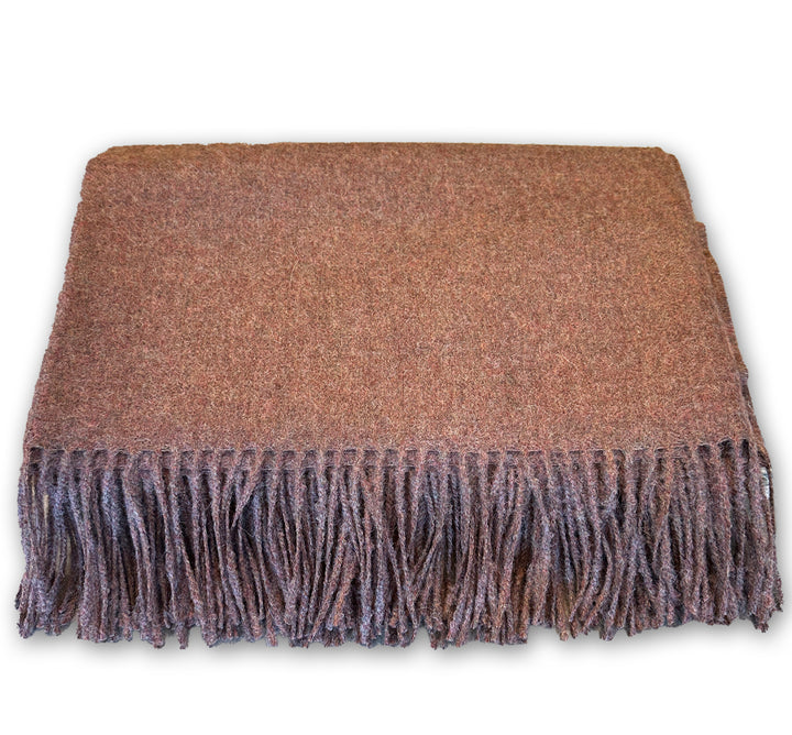 Baby Alpaca Throw with Fringe