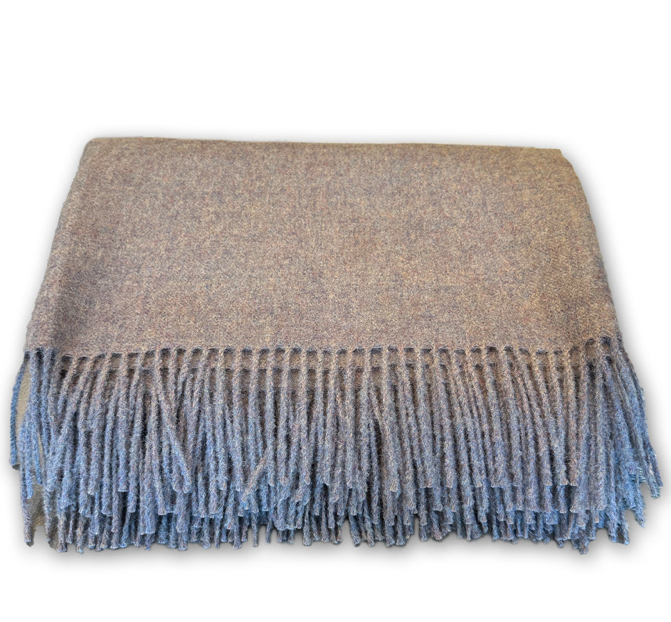 Baby Alpaca Throw with Fringe