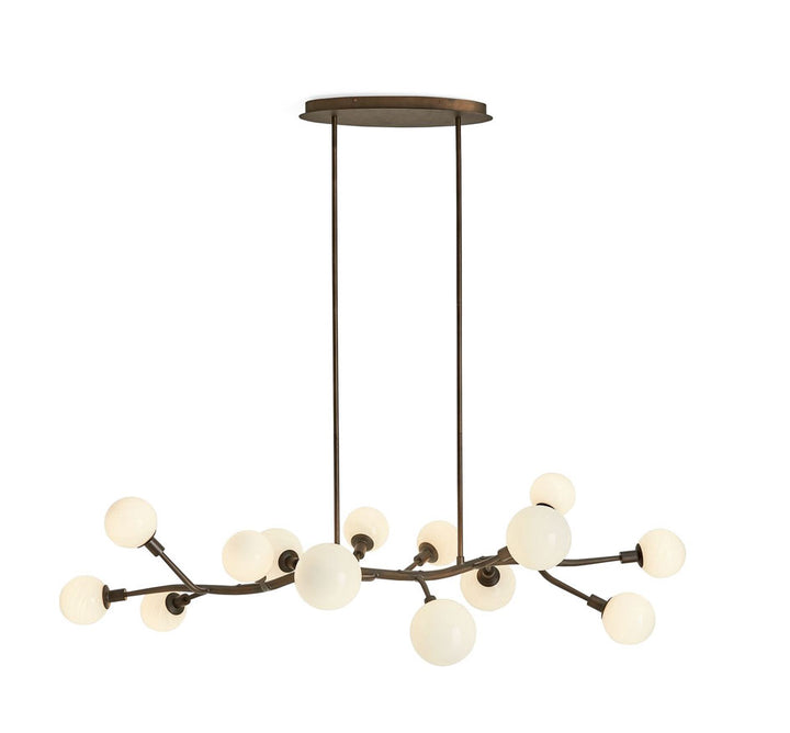Meandering 14 Light Pendant In Bronze