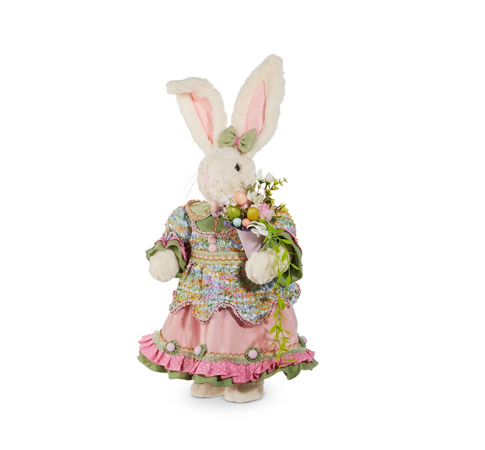 Mrs. Bunny with Pink Ruffled Skirt