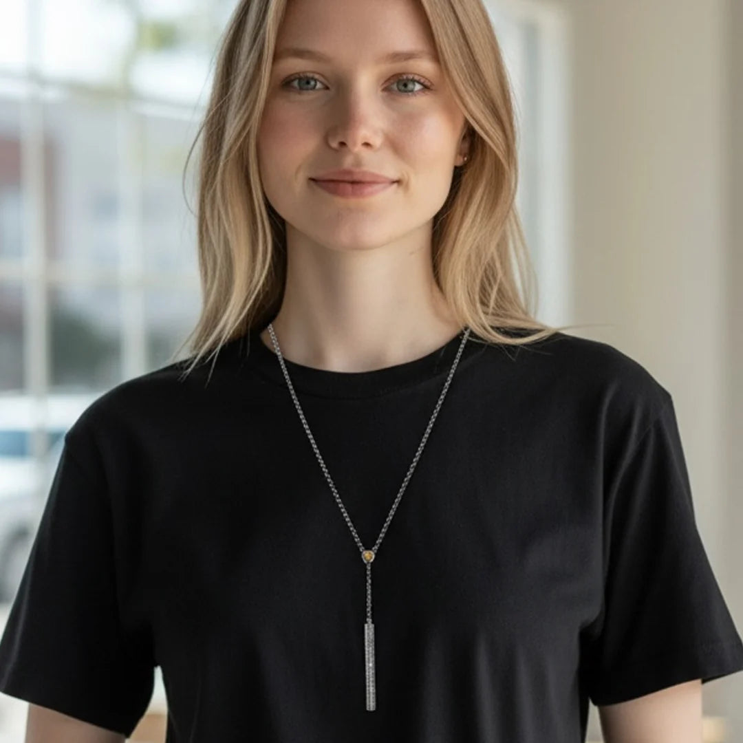 Vintage Silver Colette Lariat Necklace