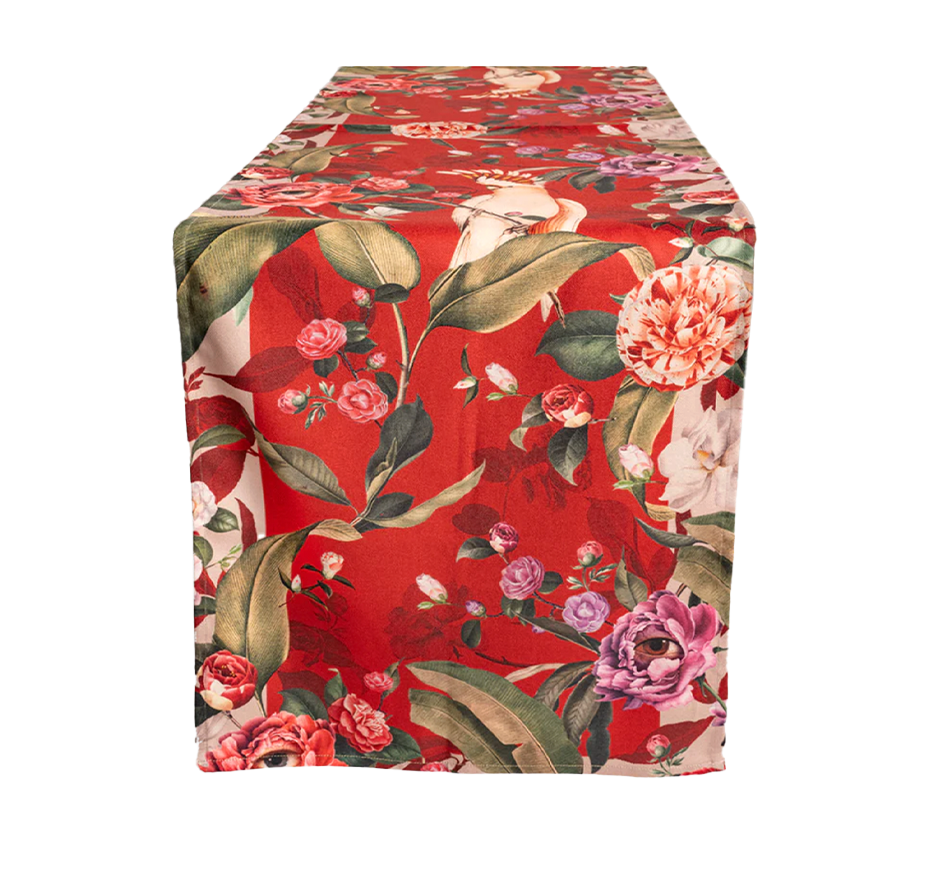 Navidad Macaw Table Runner 94.4"