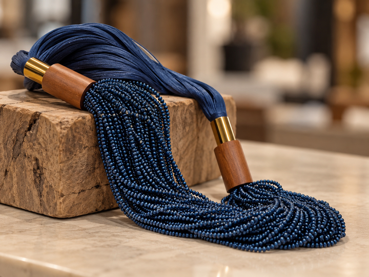 Allure Necklace in Blue 43"