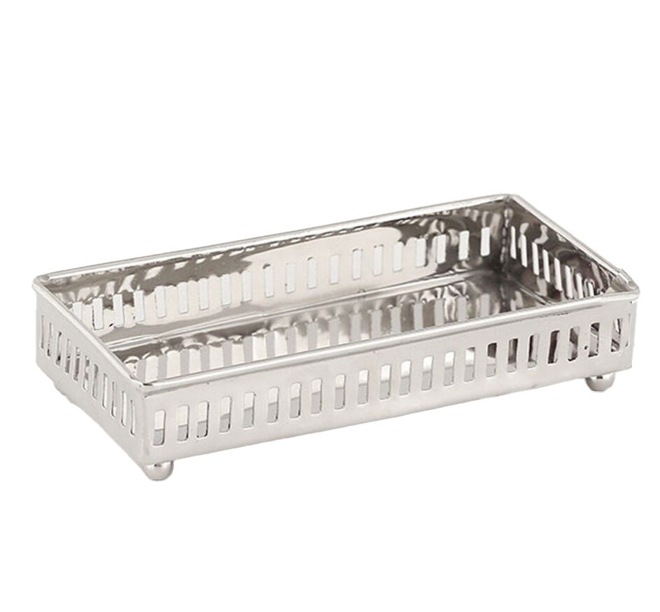 Nickel Pierced Guest Towel Holder