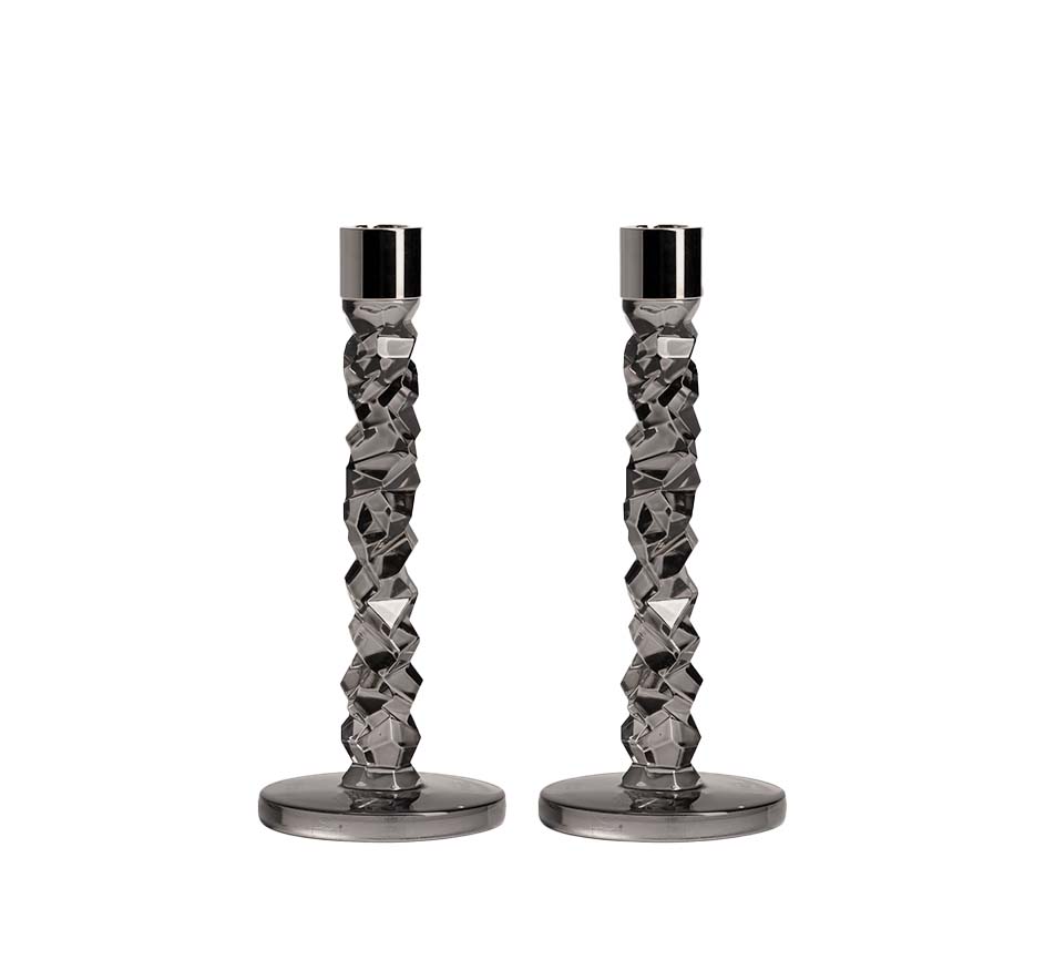 Carat Candlestick Graphite - Set of 2Default Title
