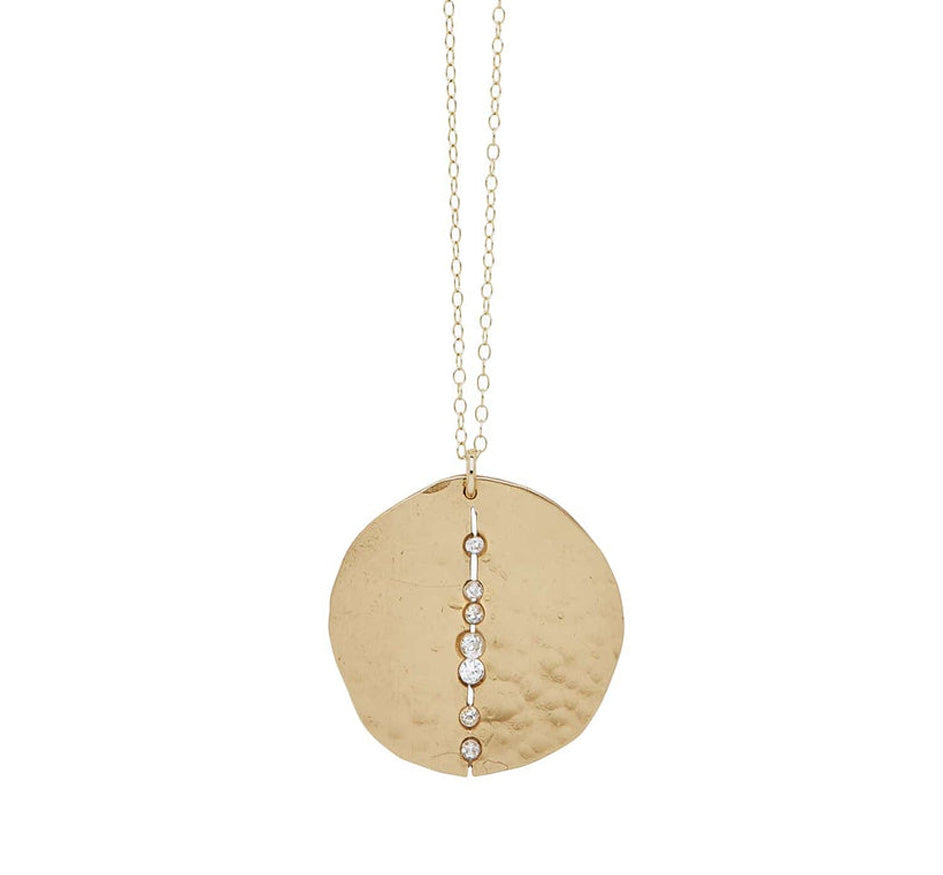 Orbit Bronze Pendant Necklace