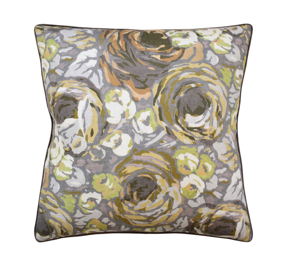 Orchard Print Pillow Pebble/Coin 20x20