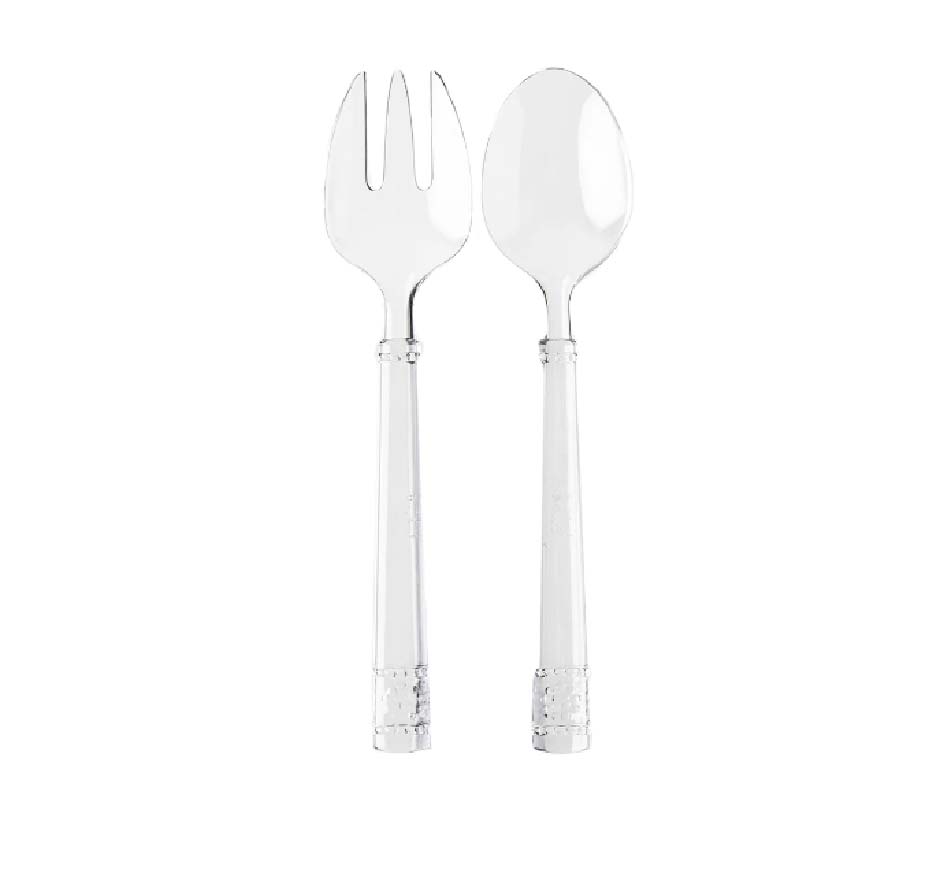 Isabella Acrylic Salad Server Set