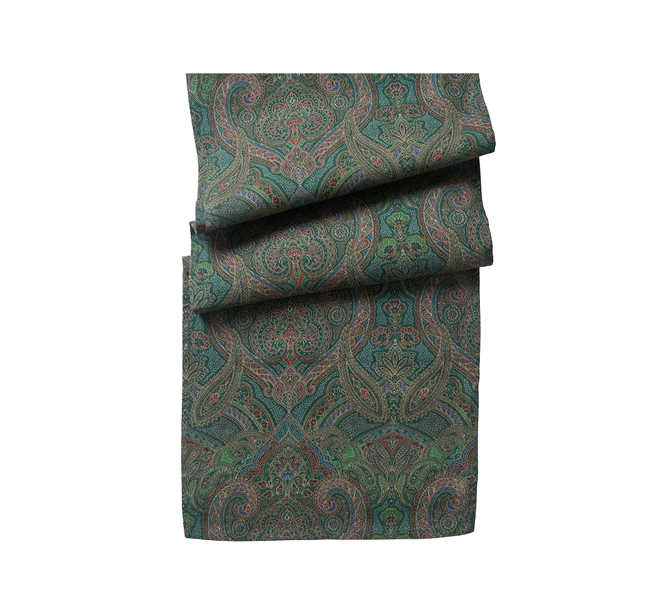 Paisley Evergreen Table Runner - 18" x 90"