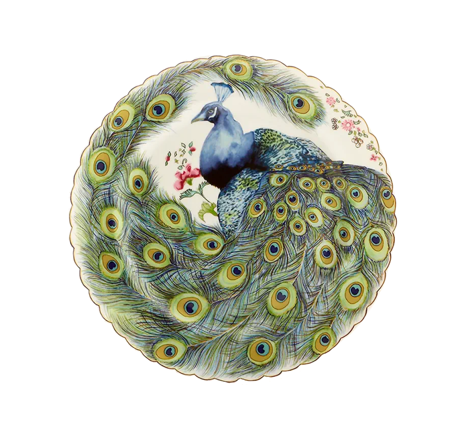 Peacock Dessert Plate
