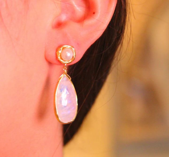 Pearl Nest Drop Earrings