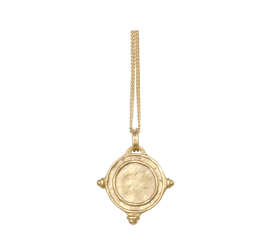 Petra Coin Necklace Gold Vermeil