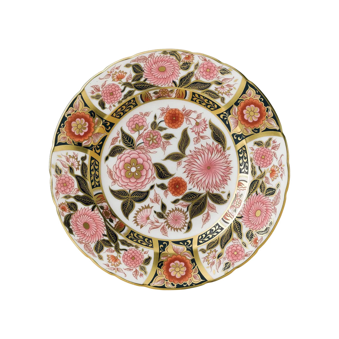 Imari Accent Plate Pink Bouquet