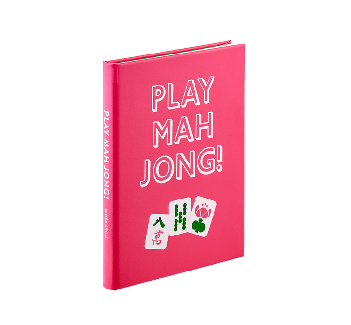 Play Mahjong Pink Leather Book