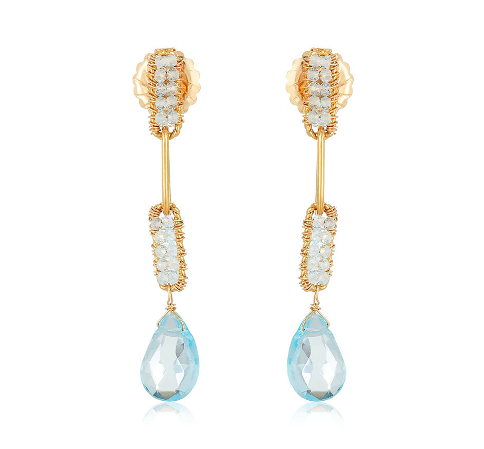 Polina Aqua Earrings