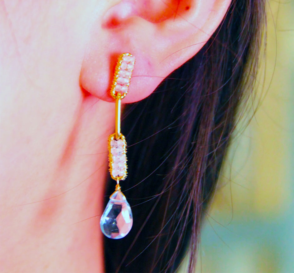 Polina Aqua Earrings