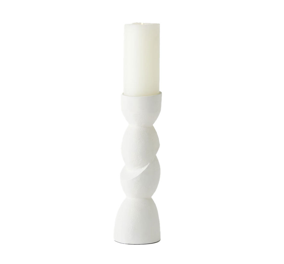 Pradier Candle Holder-White Large
