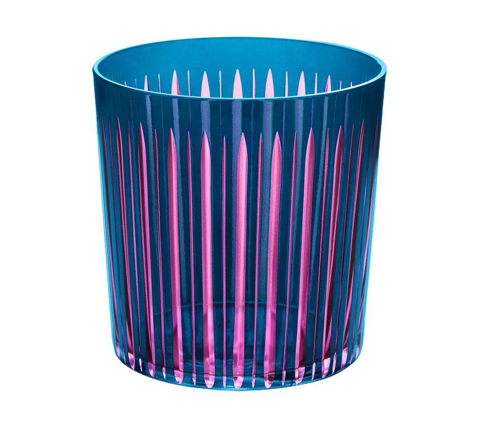 Prism Double Old Fashioned Glass in Blue
